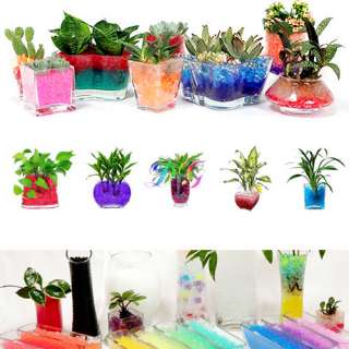 10x Crystal Soil Magic Plant Mud Clear Water Beads Peal  
