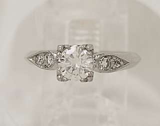 Vintage Platinum & Diamond Engagement Ring J31753  