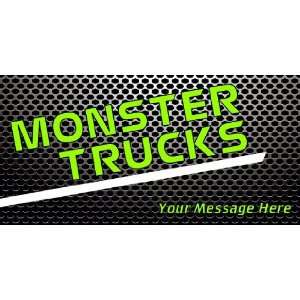  3x6 Vinyl Banner   Monster Trucks Name 