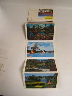 Cypress Gardens Florida Vintage Fold out Postcards  