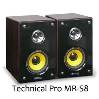   Pro MRS8 Active & Passive Studio Monitors (Pair) Computer TV Speakers
