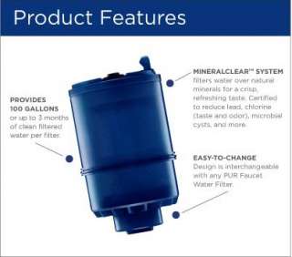   to change design is interchangeable with any pur faucet water filter