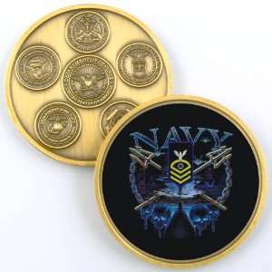  NAVY EN CHIEF PETTY OFFICER PHOTO CHALLENGE COIN YP289 