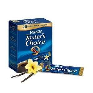 Nescafe Tasters Choice Vanilla 20 pk 1 BOX Everything 