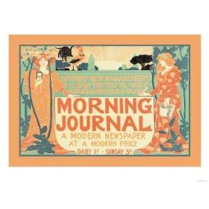  Morning Journal, A Modern Newspaper Giclee Poster Print 
