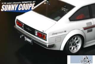 10 RC CAR ABC HOBBY GENETIC DATSUN 1200 SUNNY COUPE BODY SHELL 