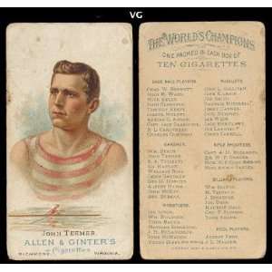  1887 Allen & Ginter oarsman (Miscellaneous) Card# 2 John 