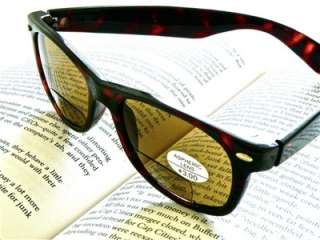 BIFOCAL WAYFARER READING Sunglass Glasses Black or Tortoise Frame All 
