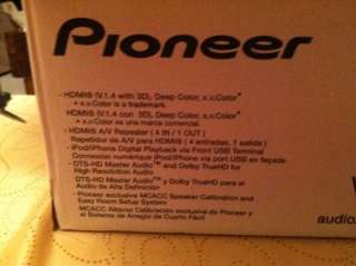 New in open box Pioneer VSX 820 K receiver. No reserve auction