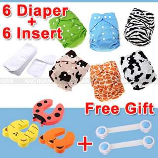 Baby Cloth Diaper Adjustable Reusable Washable Pocket Nappy Insert 