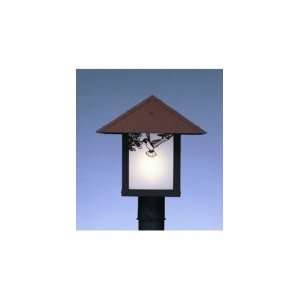 Arroyo Craftsman EP 16PF M MB Evergreen 1 Light Outdoor Post Lamp in 