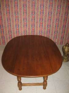 Ethan Allen CIRCA 1776 Collection Maple Oval Drop Leaf Coffee Table 