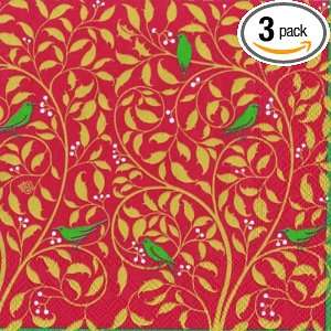 Ideal Home Range Cocktail Size Paper Napkins, Willow Birds Pattern, 20 