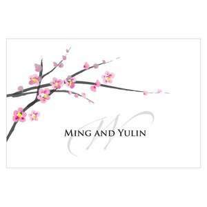 Cherry Blossom Large Rectangular Tag   Package of 24