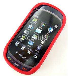   Mobile Samsung Gravity Touch/T T669 Red Gel Skin Case Cover  