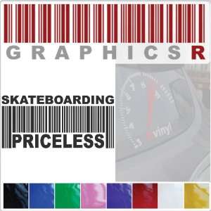   Barcode UPC Priceless Skateboarding Skate Board Ride Ollie A748   Pink