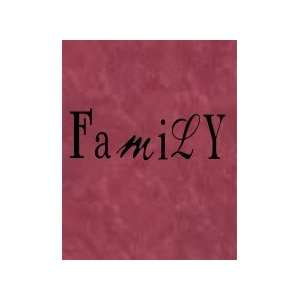  family   Removeable Wall Decal   selected color Pink 