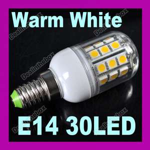 High security E14 SMD5050 30 LEDs LED Spot Light Bulb Lamp Warm White 