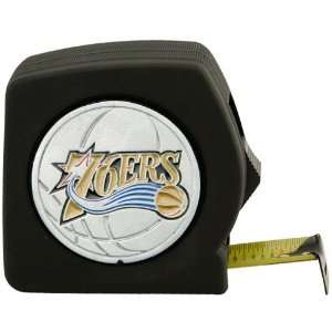   Philadelphia 76ers 25 Black Team Logo Tape Measure