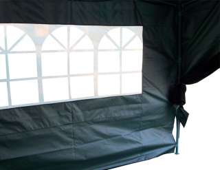   10x10 EZ Pop Up Canopy Gazebo Party Tent Black Waterproof  
