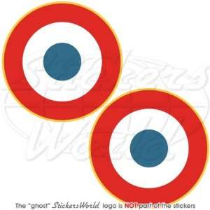  FRANCE French AirForce Aircraft Roundel 3 (75mm) Vinyl 