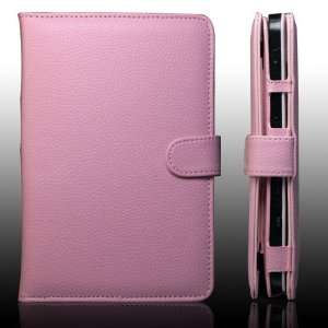  (Pink) PU Leather Wallet Cover Case For SAMSUNG GALAXY Tab 