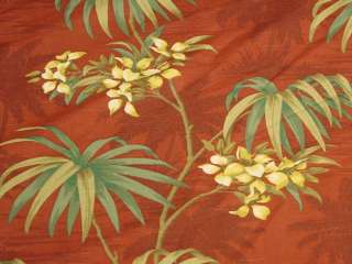 Tommy Bahama Red Green Palm Tree Cotton Print Fabric  