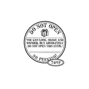  Catslife Press DO NOT OPEN SEAL Rubber Stamp: Arts, Crafts & Sewing
