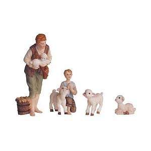  Seraphim Classics Shepherds and Animals 6 Piece Nativity Set 