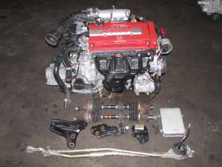   Complete Engine, 5 Speed Transmission, Axles, Shift Linkage, Mounts