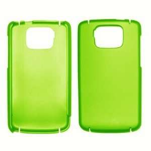  Neon Green Rubberized Snap Slide On Back Cover Case Cell Phone 