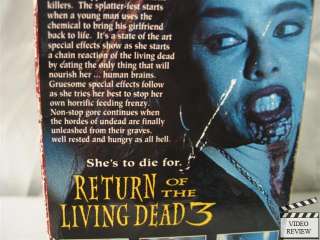 Return of the Living Dead 3 VHS Mindy Clarke 031398591535  