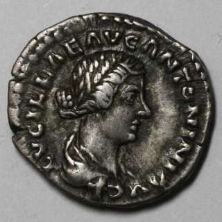 SUPERB Portrait Lucilla denarius Diana WIFE VERUS KILLED by COMMODUS 