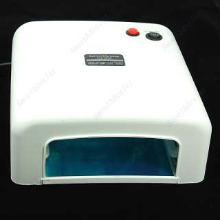 36W UV Light Lamp Dryer Gel Nail Art Tips Manicure Kit  