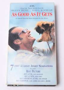 AS GOOD AS IT GETS , JACK NICHOLSON VHS TAPE  