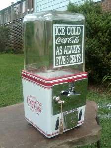 Vintage Atlas Master *Coca Cola* Gumball Candy Peanut machine man cave 
