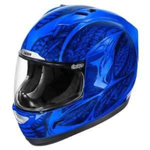  Icon Alliance SSR Motorcycle Helmet   Speedmetal Blue X 