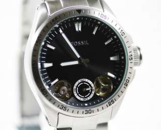 Fossil Mens Twist Blk Stainless Steel Watch ME1104 NEW  