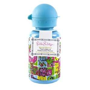 LILLY PULITZER Child WATER BOTTLE 10 oz PARTYLAND PATCH nip stainless 