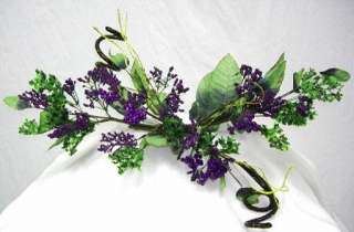 PURPLE BERRY SWAG Wedding Centeripece SILK Artificial Flowers Arch 