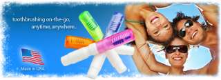 PopBrush Disposable Travel Toothbrush pre filled with Toothpaste
