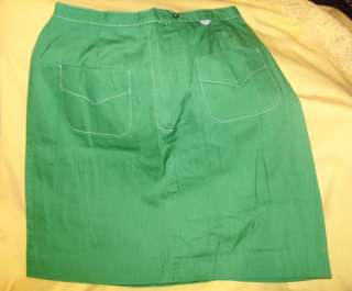 Vintage Tennis Golf Skirt Shorts David Smith 12 Green  