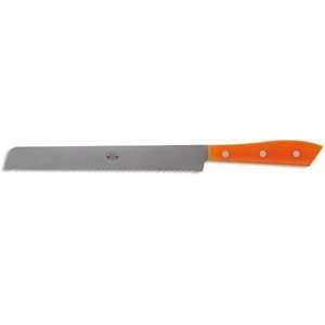  Compendio Bread Knife, Grey Blade, Orange Lucite Handle 
