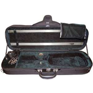  Oblong Violin Case, 4/4 size (Full size), Green Musical 
