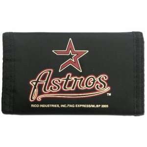  Houston Astros MLB Nylon Trifold Wallet: Sports & Outdoors