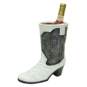  Terracotta Western Boot Pewter/Antique White REDUCED 