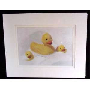 Rubber Ducky Double Matted Print 