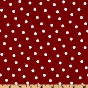  44 Wide Paparazzi Polka Dots White/Red Fabric By The 