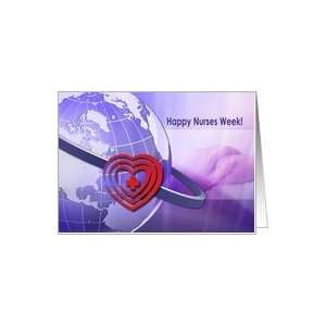  Happy Nurses Week. World Globe Card Card Health 